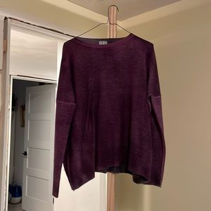 F cashmere purple cashmere sweater